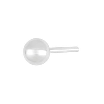 SON rhod. sølvørestik kugle 4mm 1 stk., von Son of Noa