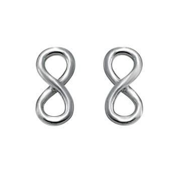 Rhod. sølvørestik ETERNITY52, uendelighedstegn, von Nordahl
