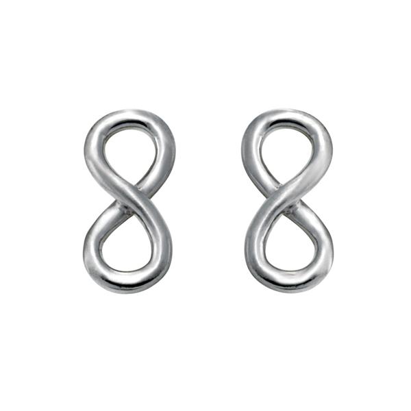 Rhod. sølvørestik ETERNITY52, uendelighedstegn, von Nordahl