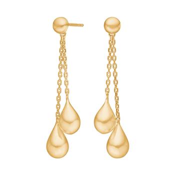 Forgyldt sølv ørehængere DROPS52, von Nordahl
