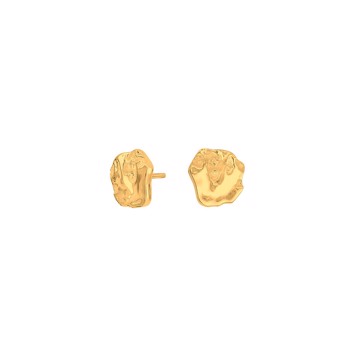 Forgyldt øreringe TREASURE52, fra Nordahl