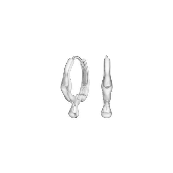 Rhd. sølv creoler FLUID52, von Nordahl