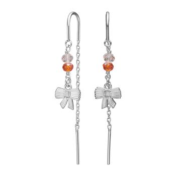 Rhd. sølv ørehængere sløjfe BRODERIE52, von Nordahl