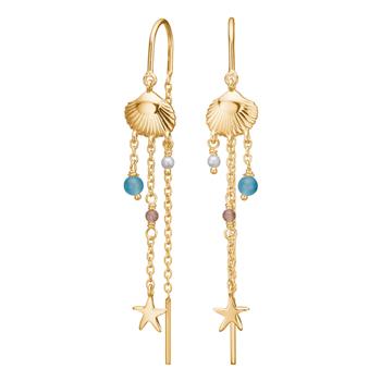 Forgyldt sølv ørehængere SEASIDE52, von Nordahl