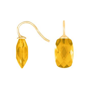 Forg. sølvøreh. m/glas facetteret farve70, von Heinzendorff