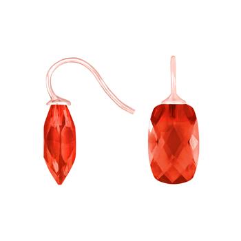 Rosaforg. sølvøreh. m/glas facetteret farve20, von Heinzendorff