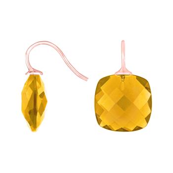 Rosaforg. sølvøreh. m/glas facetteret farve70, von Heinzendorff