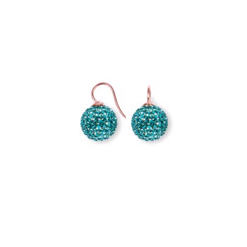Rosafor Silber-Ohrring Pavé-Kugel mit Zirkonia Farbe 47, von Heinzendorff