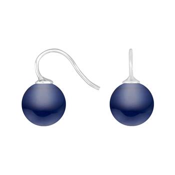 Rhod. sølvøreh. m/bøhmisk kvartsglas kugle 12mm, von Heinzendorff