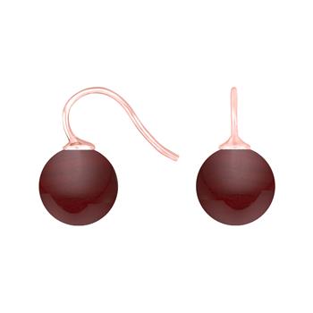 Rosaforg. sølvøreh. m/bøhmisk kvartsglas kugle 12mm, von Heinzendorff