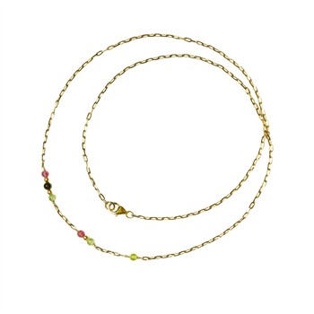 18kt armbånd & halskæde med turmalin 45cm, von San - Links of Joy