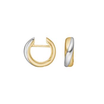 Forg. sølv system-creoler bicolor Helena 4x16mm, von Heinzendorff