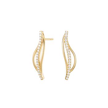 Forgyldt sølv ørestikker RAMIRANOR, von Joanli Nor