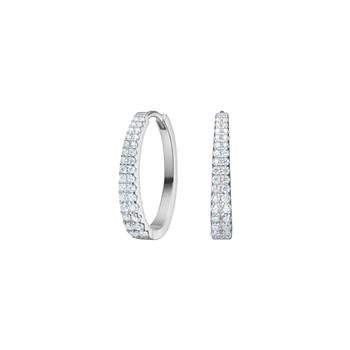 Rhd. sølv creoler small RUNANOR, von Joanli Nor