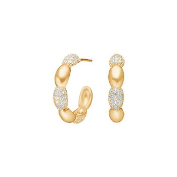 Forgyldt sølv creoler REBECCANOR, von Joanli Nor