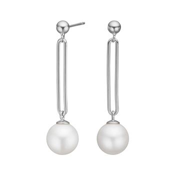 Rhd. sølv ørehængere PEARLY52, von Nordahl