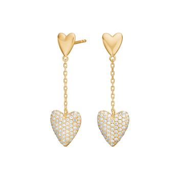 Forgyldt sølv ørehængere RISANOR, von Joanli Nor