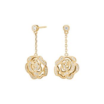 Forgyldt sølv ørehængere SANDRANOR, von Joanli Nor