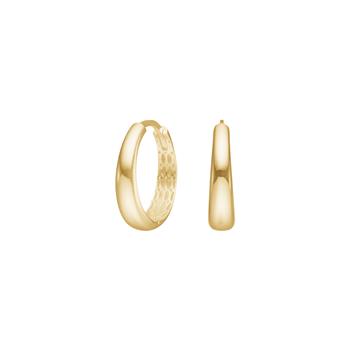 8kt. guldcreoler 18mm, von Siersbøl
