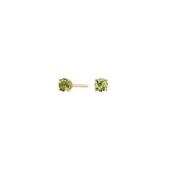 14kt. guldørestikkker m. 4mm peridot, von Siersbøl