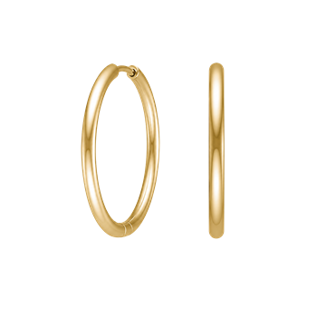 Creoler stål 25mm IP gold CALMA, von Nordahl