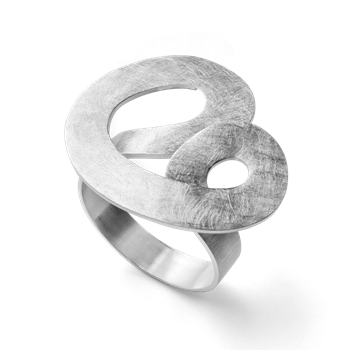 925/- Ring, rho. børstet, von Bastian Inverun