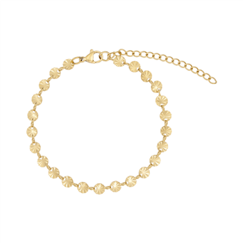 Armbånd i stål, belagt med 14 K guld, von Blicher Fuglsang