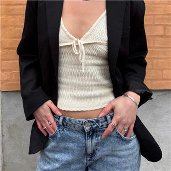 Bredt slangearmbånd i stål 5 mm - 16 cm + 3 cm i forlænger, von Blicher Fuglsang