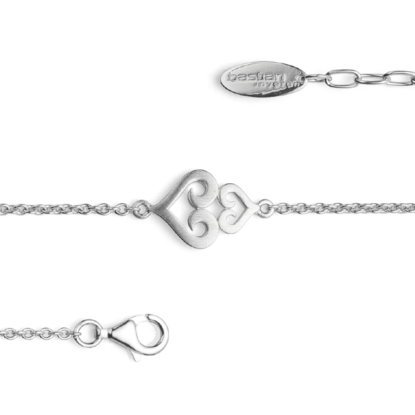 925/- armbånd, rho. mat/blank, 17cm + 2cm, 1,8mm, von Bastian Inverun