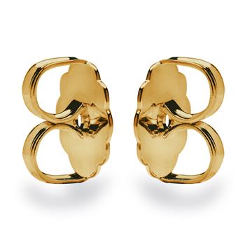 925/- Ohrstecker gezahnt, groß 10 mm fg glänzend 1 Paar, von Bastian Inverun