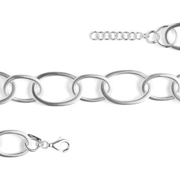 925/- armbånd mat, 17cm + 3cm, von Bastian Inverun