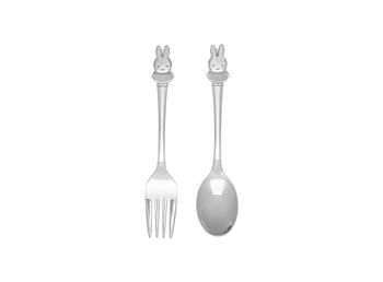 Børnebestik, 2 stk., Miffy, rustfrit stål, von Noa Kids