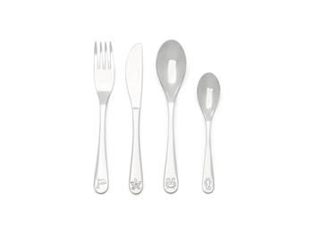 Børnebestik, 4-delt, Sea Life, rustfrit stål, von Noa Kids