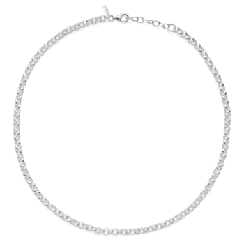 925/- collier mat, 42cm + 3cm, von Bastian Inverun