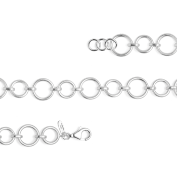 925/- armbånd mat, 20cm + 1cm, von Bastian Inverun