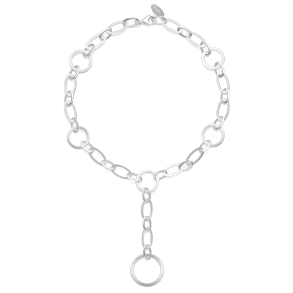 925/- collier børstet/blank, 45cm, von Bastian Inverun