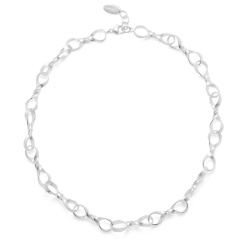 925/- collier børstet, 47cm + 2cm, von Bastian Inverun