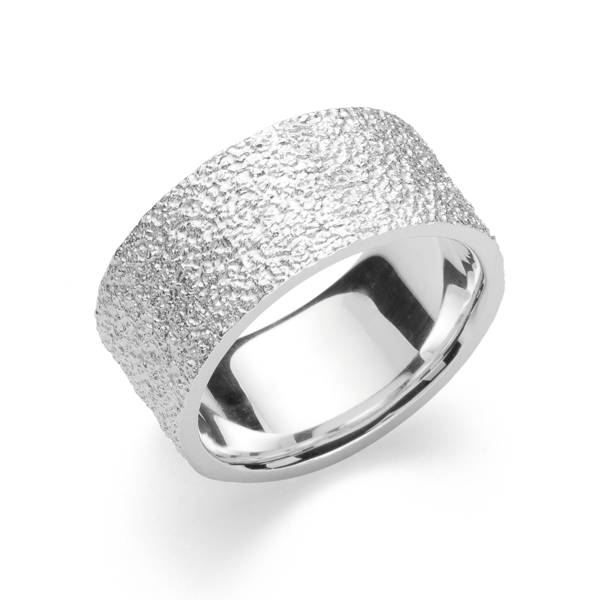 925/- Ring specielt struktureret, von Bastian Inverun