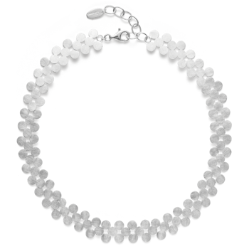 925/- collier børstet, 45cm + 5cm, von Bastian Inverun