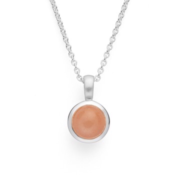 925/- Vedhæng mat/blank, månesten blush 1,85ct, von Bastian Inverun