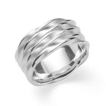 925/- Ring specielt struktureret, von Bastian Inverun