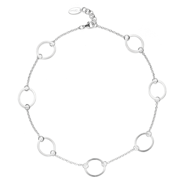 925/- collier, rho. mat/blank, 46cm + 3cm, von Bastian Inverun