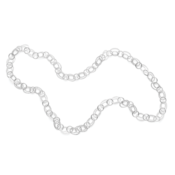 925/- collier, rhd, mat/pol., 110cm, von Bastian Inverun