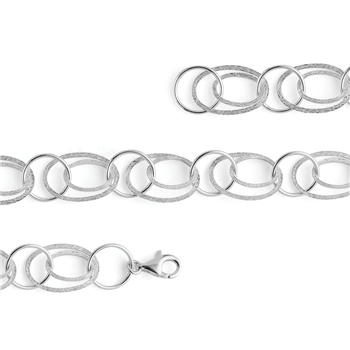 925/- armbånd, rhd, mat/pol., 19cm, von Bastian Inverun