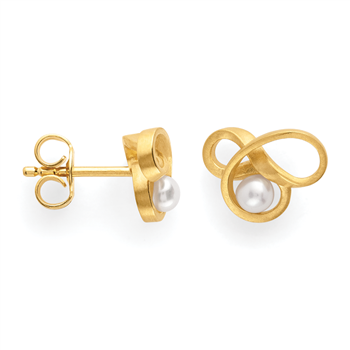 925/øreringe,gold-pl,mat,ferskvandsperle 0,37ct, von Bastian Inverun