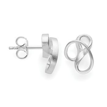 925/- øreringe, rhd, mat, von Bastian Inverun