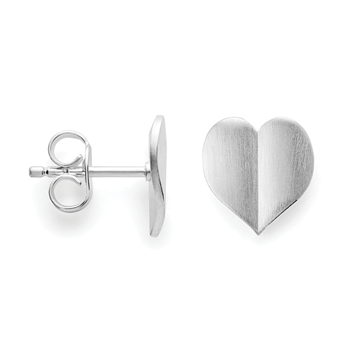 925/- øreringe, rhd, mat, von Bastian Inverun