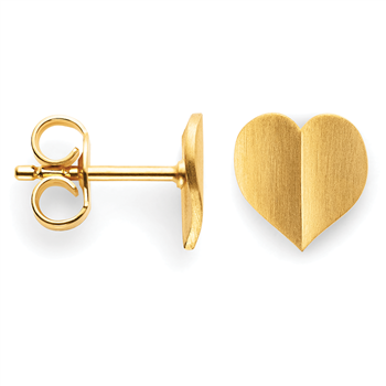 925/- øreringe, fg., mat, von Bastian Inverun