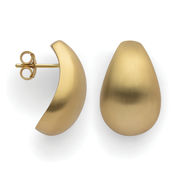 925/- øreringe, fg., mat, von Bastian Inverun