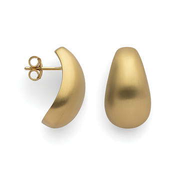 925/- øreringe, fg., mat, von Bastian Inverun